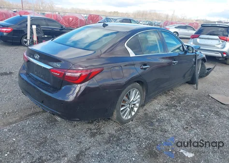 2018 Infiniti Q50 3.0T Luxe z USA, uszkodzony, nr VIN JN1EV7AP9JM365995